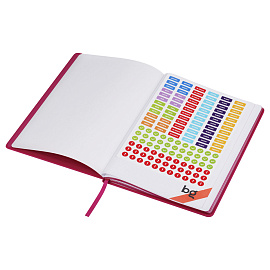 Еженедельник недатированный, B5, 64л., твердый переплет, кожзам, BG "Vienna.Fuchsia", фуксия