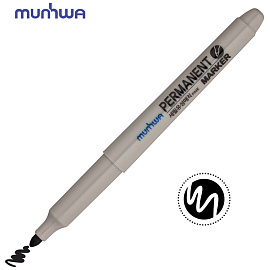 Маркер перманентный MunHwa черный (толщина линии 1,5 мм) круглый наконечник фото Маркер перманентный MunHwa черный (толщина линии 1,5 мм) круглый наконечник