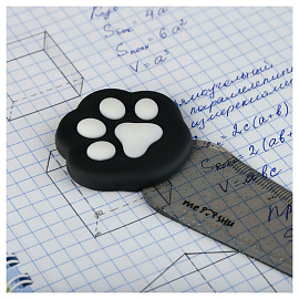 Линейка с топпером 12см MESHU "Paw", пластиковая, европодвес фото Линейка с топпером 12см MESHU "Paw", пластиковая, европодвес