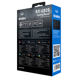 Мышь Sven RX-G820, USB, подсветка, черный, 6btn+Roll фото Мышь Sven RX-G820, USB, подсветка, черный, 6btn+Roll