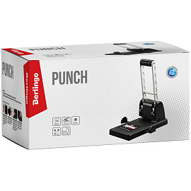 Дырокол мощный Berlingo "Heavy Duty" 100л., черный, с линейкой фото Дырокол мощный Berlingo "Heavy Duty" 100л., черный, с линейкой