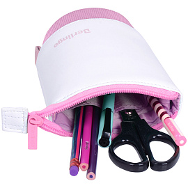 Пенал-стакан 1 отделение, 170*75 Berlingo "Pink case", вельвет, экокожа фото Пенал-стакан 1 отделение, 170*75 Berlingo "Pink case", вельвет, экокожа