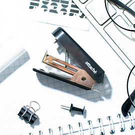 Степлер-мини Attache (Attache Economy) до 7 листов черный (скобы № 10, с антистеплером)