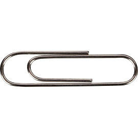 Скрепки канцелярские 28 мм Attache Economy металлические никелированные (100 штук в упаковке)