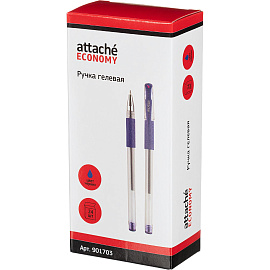 Ручка гелевая неавтоматическая Attache Economy синяя (толщина линии 0.5 мм)