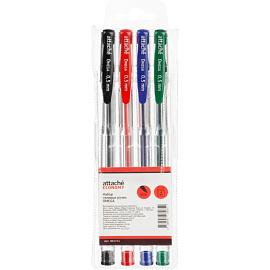 Набор гелевых ручек Attache Omega 4 цвета (толщина линии 0.5 мм) фото Набор гелевых ручек Attache Omega 4 цвета (толщина линии 0.5 мм)