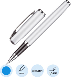 Ручка гелевая Attache Selection Elegance цвет чернил синий, цвет корпуса серебристый