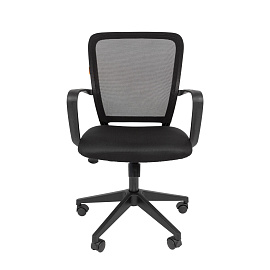 Кресло офисное Chairman 698 черное (сетка/ткань, пластик) фото Кресло офисное Chairman 698 черное (сетка/ткань, пластик)