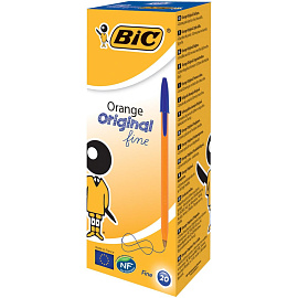 Ручка шариковая неавтоматическая Bic Orange синяя (толщина линии 0.3 мм) фото Ручка шариковая неавтоматическая Bic Orange синяя (толщина линии 0.3 мм)