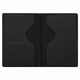 Обложка для паспорта, мягкий полиуретан, "PASSPORT", голубая, STAFF, 238405