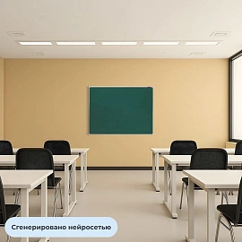 Доска магнитно-меловая 90x120 см зеленая лаковое покрытие Attache