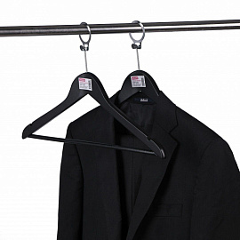 Вешалка-плечики Attache CU3014-AB антивандальная черная 445 мм