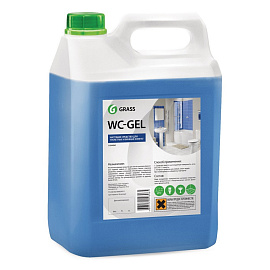 Средство для уборки сантехнических блоков 5,3 кг GRASS WC-GEL, кислотное, гель, 125203