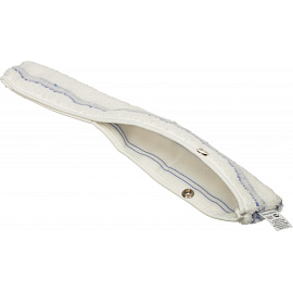 Насадка шубка для мытья окон из микрофибры с абразивом 35 см