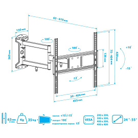 Кронштейн Arm media LCD-415 фото Кронштейн Arm media LCD-415