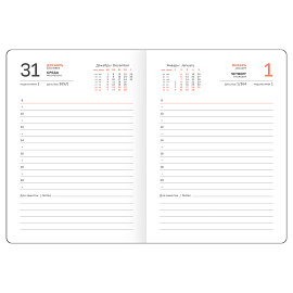 Ежедневник датированный 2026г., А6, 176л., твердый переплет, кожзам, BG "Winner. Light teal", светло-бирюзовый