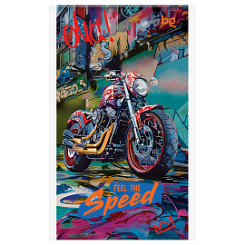 Блокнот А6 32л., на скрепке BG "Гонки. Скорость