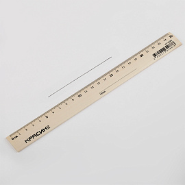 Линейка 25см Красин "Стандарт", дерево фото Линейка 25см Красин "Стандарт", дерево