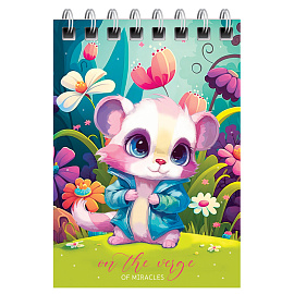 Блокнот А7 40л. на гребне BG "Милые животные фото Блокнот А7 40л. на гребне BG "Милые животные