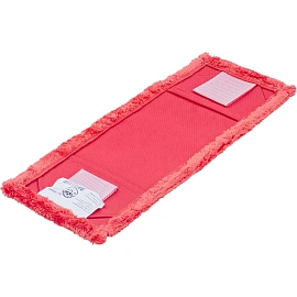 Насадка МОП для швабры-флаундера (плоской) A-VM микрофибра 40x13 см красная