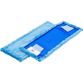 Насадка МОП для швабры-флаундера (плоской) A-VM микрофибра 40x13 см синяя