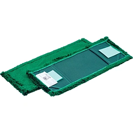 Насадка МОП для швабры-флаундера (плоской) A-VM микрофибра 40x13 см зелёная