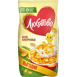 Хлопья кукурузные Любятово 600 г