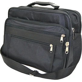 Cумка для документов Binom чёрная из полиэстера (076) фото Cумка для документов Binom чёрная из полиэстера (076)