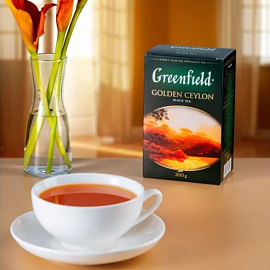 Чай листовой черный Greenfield Golden Ceylon 200 г