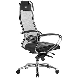 Кресло для руководителя Метта Samurai SL-1.041 черное (сетка/искусственная кожа, металл) фото Кресло для руководителя Метта Samurai SL-1.041 черное (сетка/искусственная кожа, металл)