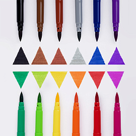 Фломастеры-кисти Мульти-Пульти "Невероятные приключения", 12цв., смываемые, ПВХ бокс, европодвес фото Фломастеры-кисти Мульти-Пульти "Невероятные приключения", 12цв., смываемые, ПВХ бокс, европодвес