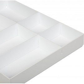 Лоток горизонтальный для бумаг Attache пластиковый белый 6 отделений (лоток для вложения)