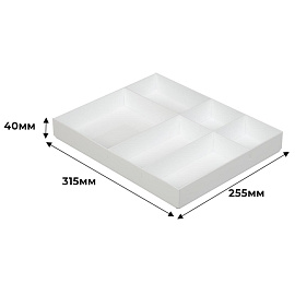 Лоток горизонтальный для бумаг Attache пластиковый белый 6 отделений (лоток для вложения)