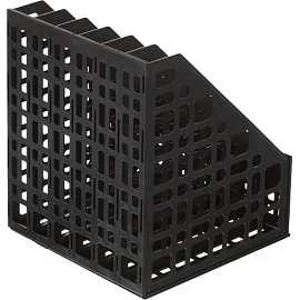 Лоток вертикальный для бумаг Attache 240 мм пластиковый черный 6 отделений