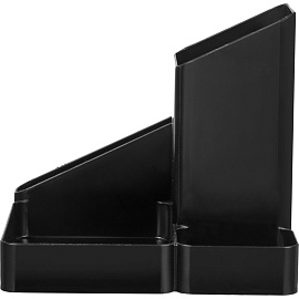 Подставка-органайзер для канцелярских принадлежностей Attache Имидж 4 отделения черная 11.1x11.5x12.2 см