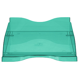 Лоток для бумаг горизонтальный СТАММ "Тропик", тонированный мятный
