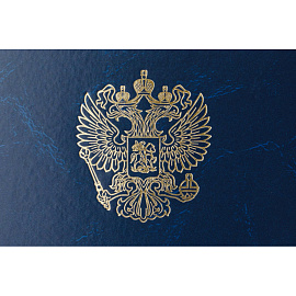 Папка адресная ТВЛ На подпись А4 бумвинил синяя