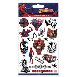 Наклейки-тату переводные АССОРТИ, ЦВЕТНЫЕ, 11х20 см, PY