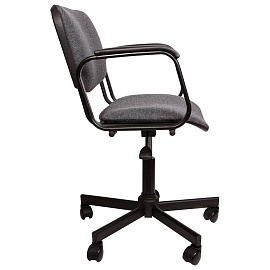 Кресло КР08, с подлокотниками, серое, КР01.00.08-102- фото Кресло КР08, с подлокотниками, серое, КР01.00.08-102-