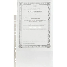 Файл-вкладыш (мультифора) Attache Economy Элементари А4 30 мкм гладкий с перфорацией (100 штук в упаковке)