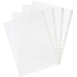 Файл-вкладыш (мультифора) Attache Economy Элементари А4 25 мкм гладкий с перфорацией (100 штук в упаковке)