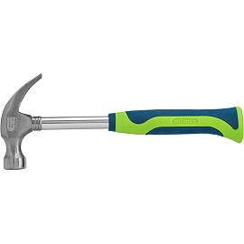 Молоток-гвоздодер Сибртех, обрезиненная рукоятка, 450гр. (10436)