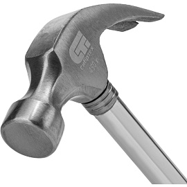 Молоток-гвоздодер Сибртех, обрезиненная рукоятка, 450гр. (10436)