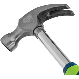 Молоток-гвоздодер Сибртех, обрезиненная рукоятка, 450гр. (10436)