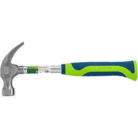 Молоток-гвоздодер Сибртех, обрезиненная рукоятка, 450гр. (10436)