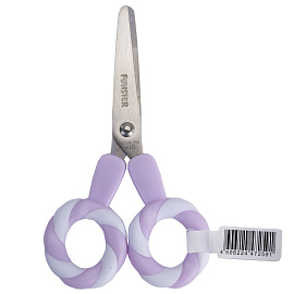 Ножницы FUNSTER (ФАНСТЕР) 130 мм, фигурные ручки ЛЕДЕНЦЫ из ABS пластика, в дисплее, 238853