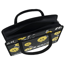 Папка с ручками А4 ArtSpace "Smile", пластик, на молнии, 75мм