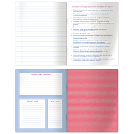 Тетрадь предметная 48л. BG "Квест" - Литература, выб. лак, металлизированный пантон