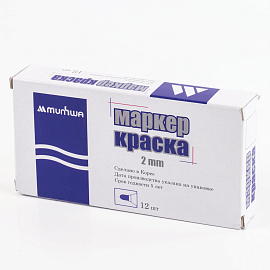 Маркер промышленный лаковый MunHwa SPM-05 белый 1-2 мм