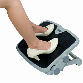 Подставка для ног BRAUBERG, офисная, 45х35 см, 2 положения, серая, 530363 фото Подставка для ног BRAUBERG, офисная, 45х35 см, 2 положения, серая, 530363